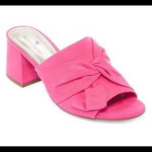 Worthington Fremont Pink Mules Sandals NWOT